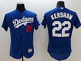 Los Angeles Dodgers #22 Clayton Kershaw Blue 2016 Flexbase Authentic Collection Stitched Jersey,baseball caps,new era cap wholesale,wholesale hats